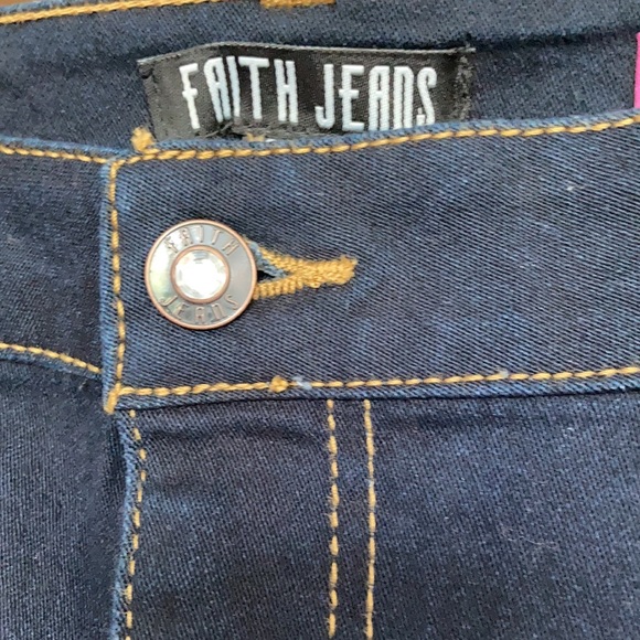 Faith Jeans high rise skinny Bermuda jean short 18W - Picture 13 of 17